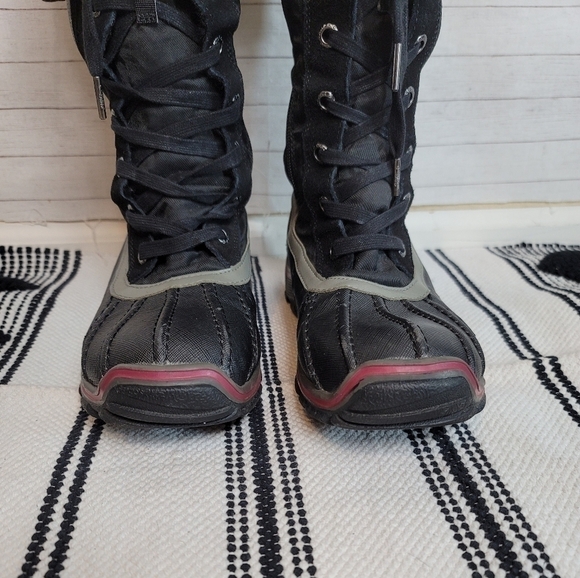 PAJAR WATERPROOF MID CALF BLACK SNOWBOOTS, SZ 9/9.5 - Picture 5 of 14